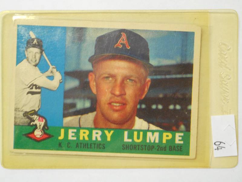 lot 64 image: 1960 Topps Vintage Baseball Card, J...