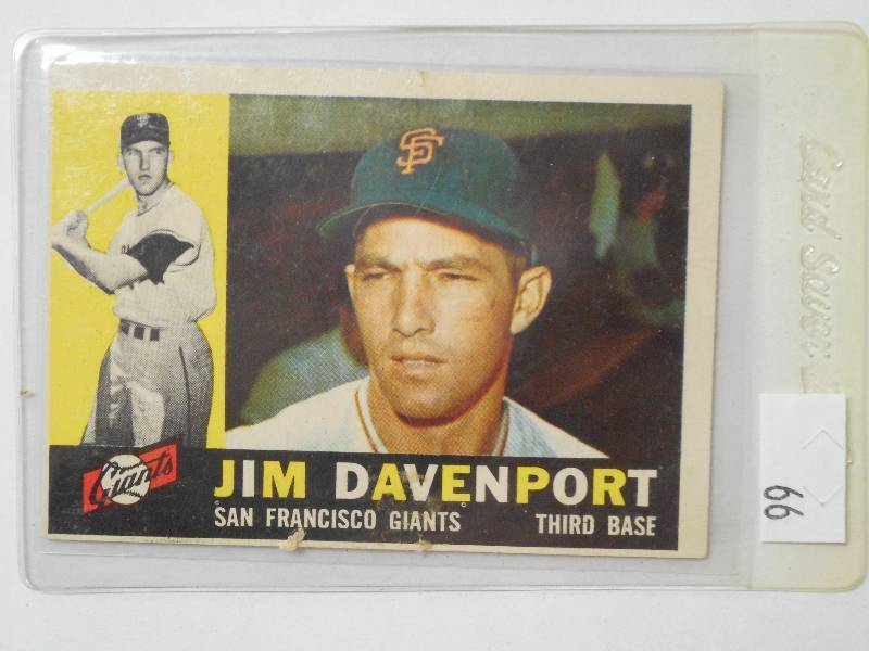lot 66 image: 1960 Topps Vintage Baseball Card, J...