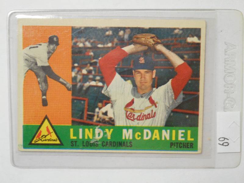 lot 69 image: 1960 Topps Vintage Baseball Card, L...