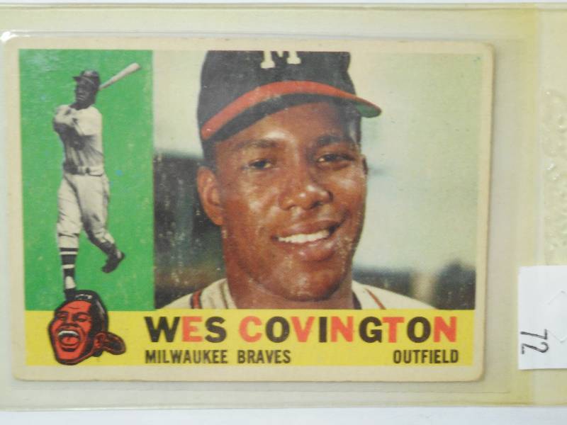 lot 72 image: 1960 Topps Vintage Baseball Card, W...