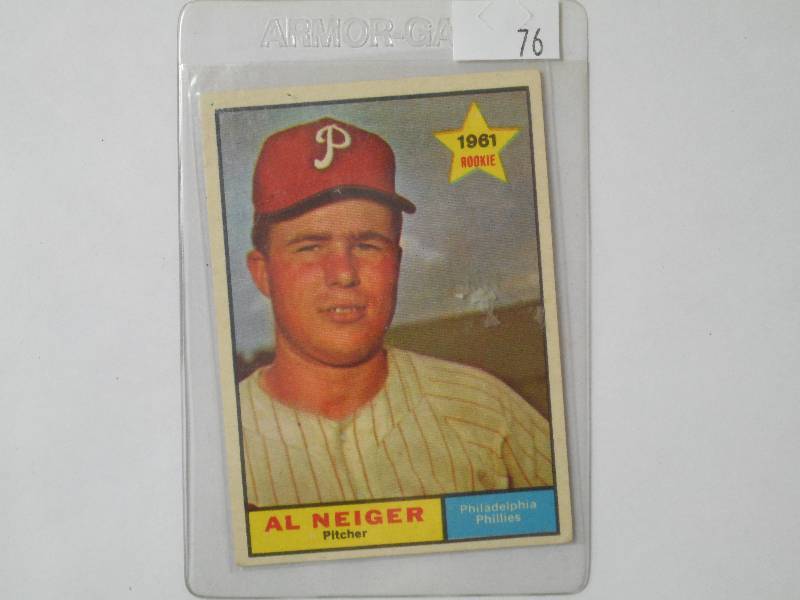 lot 76 image: 1961 Topps Vintage Baseball Card, A...