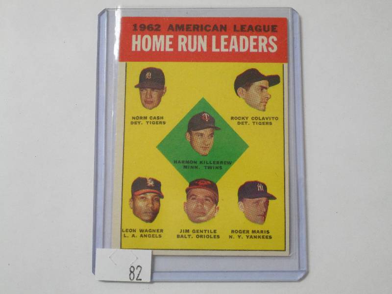 lot 82 image: 1963 Topps - 1962 Vintage American ...