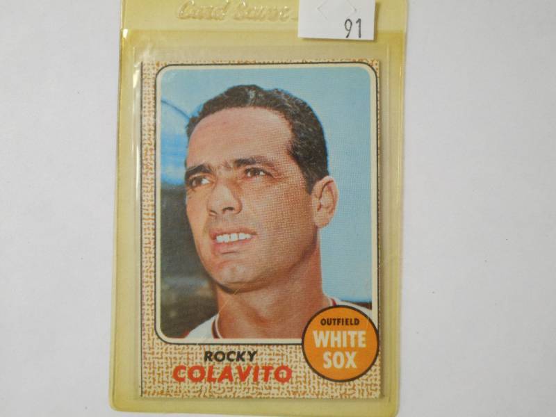 lot 91 image: 1968 Topps Baseball Card - Rocky Co...