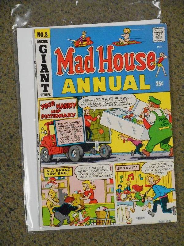 lot 105 image: 1970, #8 Giant Mad House Annual - A...