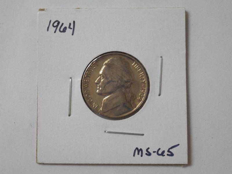 lot 112 image: 1964 P, Jefferson Nickel - MS-65 Gr...