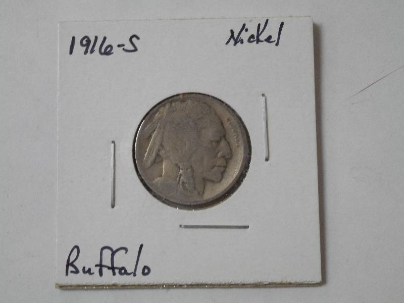 lot 129 image: 1916 S, Buffalo Nickel - Circulated...
