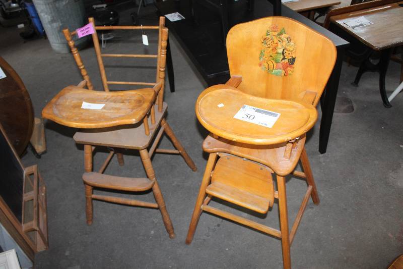 lot 50 image: Lot of (2) High Chairs
