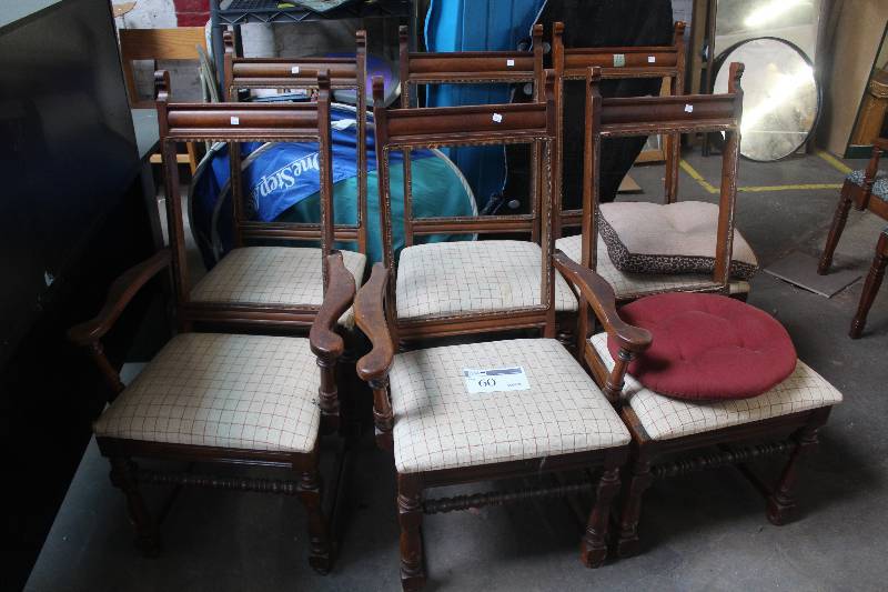 lot 60 image: Lot of (6) Formal Dining Chairs