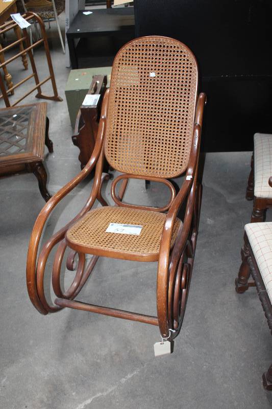 lot 57 image: Wood Rocker