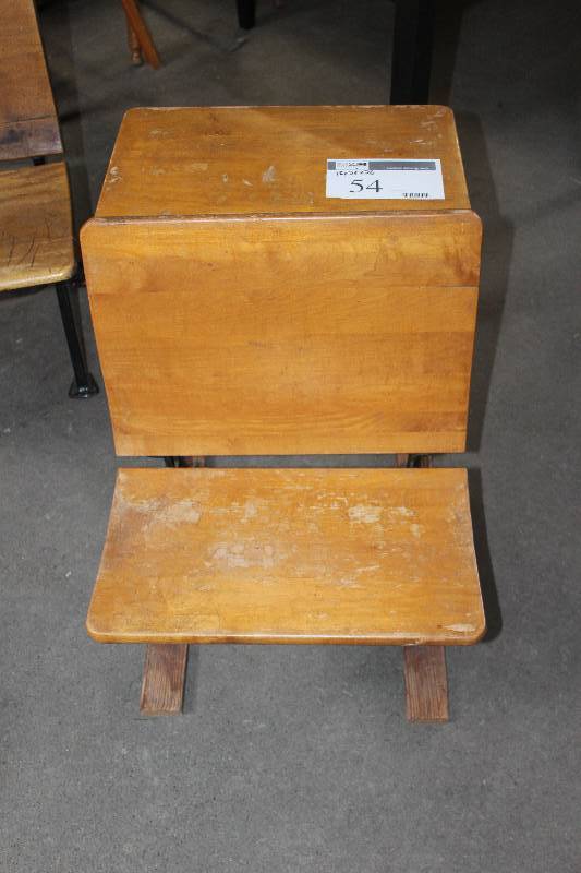 lot 54 image: Vintage School Desk