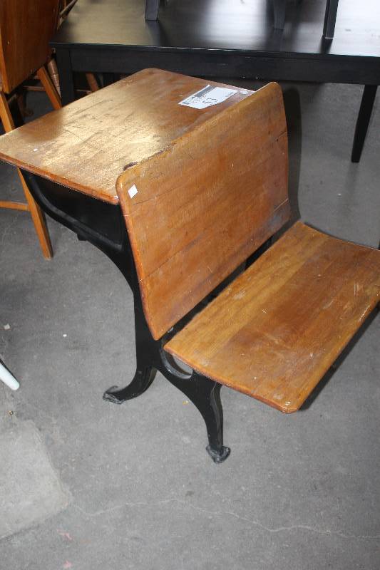 lot 53 image: Vintage School Desk