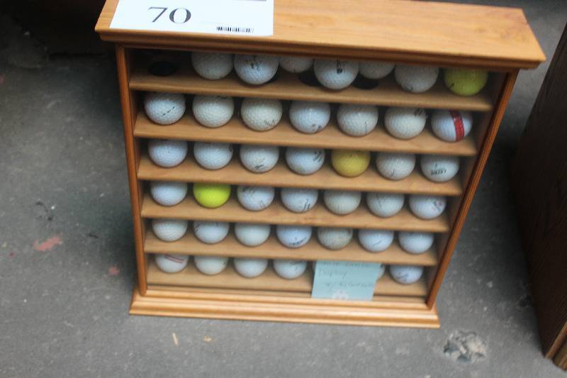 lot 70 image: Golf Ball Display Case