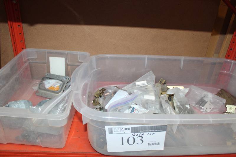 lot 103 image: Box Lot of Household Hardware