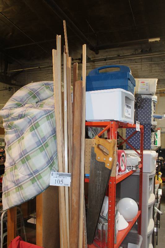 lot 105 image: Lot of Wood Trim, Saws