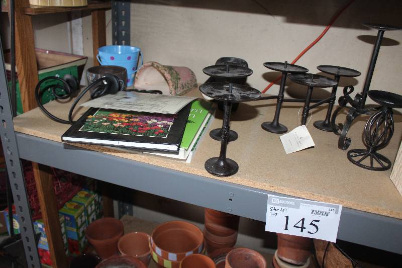 lot 145 image: Shelf Lot of Decorations