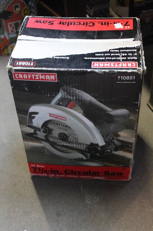 lot 109 image: Craftsman 7 14 Circular Saw