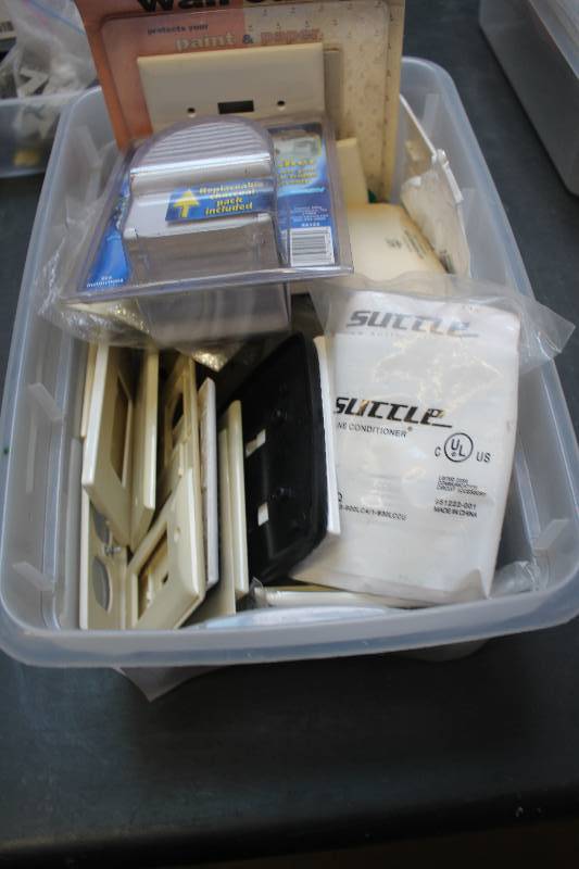 lot 93 image: Box Lot of Household Items Switch Plates