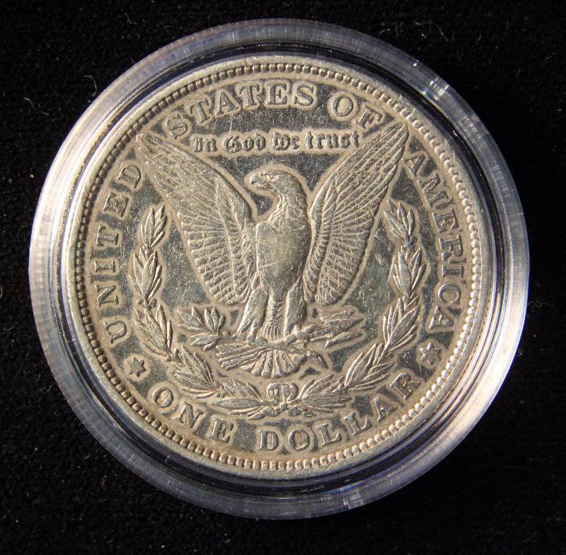 1879 MORGAN SILVER DOLLAR XF DETAILS IN AIRTITE HOLDER