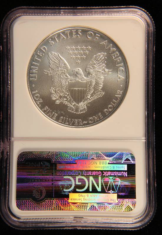 2010 AMERICAN SILVER EAGLE 1 TROY OZ. .999 FINE SILVER DOLLAR MS69 NGC EARLY RELEASES