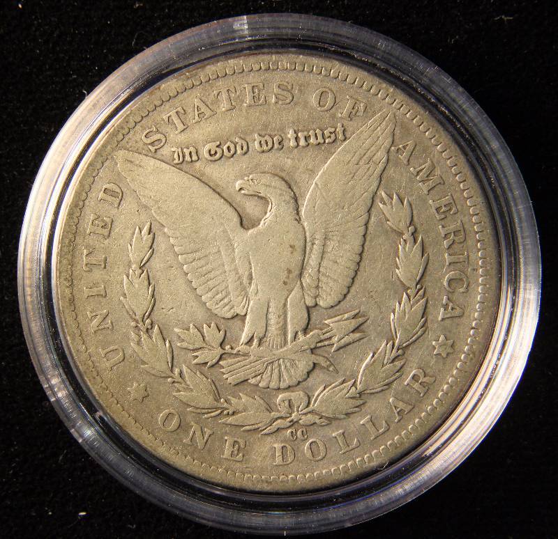 1890CC CARSON CITY MORGAN SILVER DOLLAR IN AIRTITE HOLDER