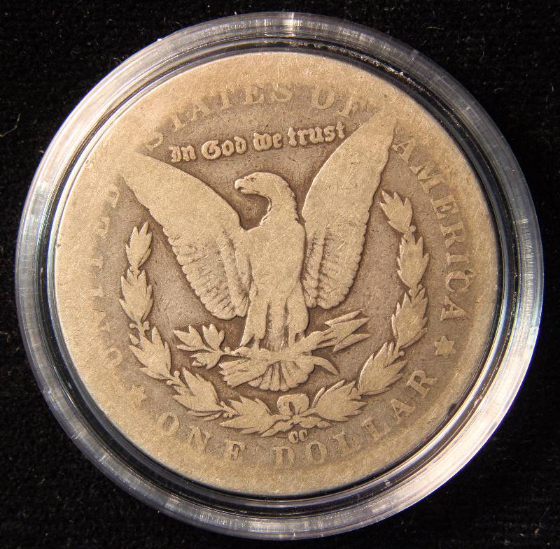 1891 CC CARSON CITY MORGAN SILVER DOLLAR IN AIRTITE HOLDER
