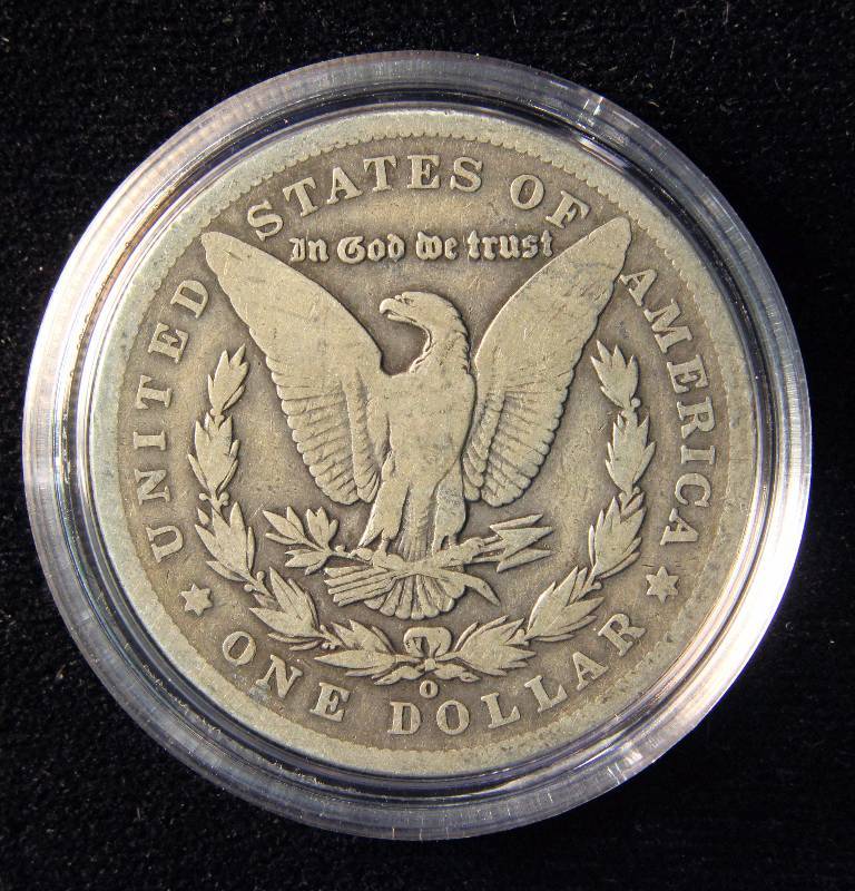 1889-O MORGAN SILVER DOLLAR IN AIRTITE HOLDER