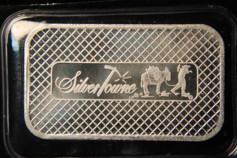 1 TROY OZ. .999 FINE SILVER BAR SILVERTOWNE PROSPECTOR SEALED