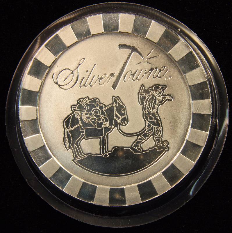 5 TROY Oz. .999 FINE SILVER ROUND SILVERTOWNE STACKER SEALED