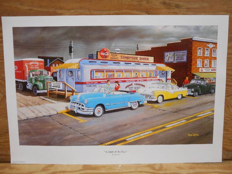(7) Ken Zylla Prints A Taste Of The Past Measures 22.5x33
