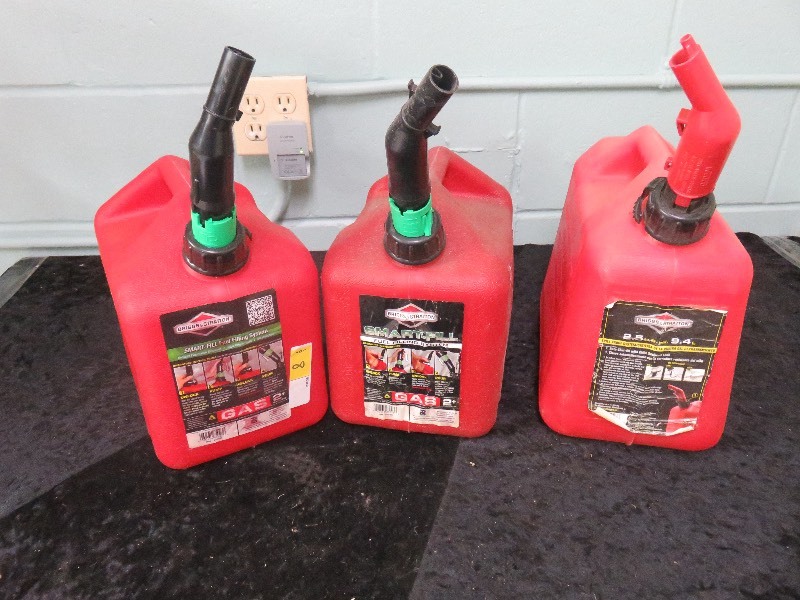 Lot of (3) gas cans