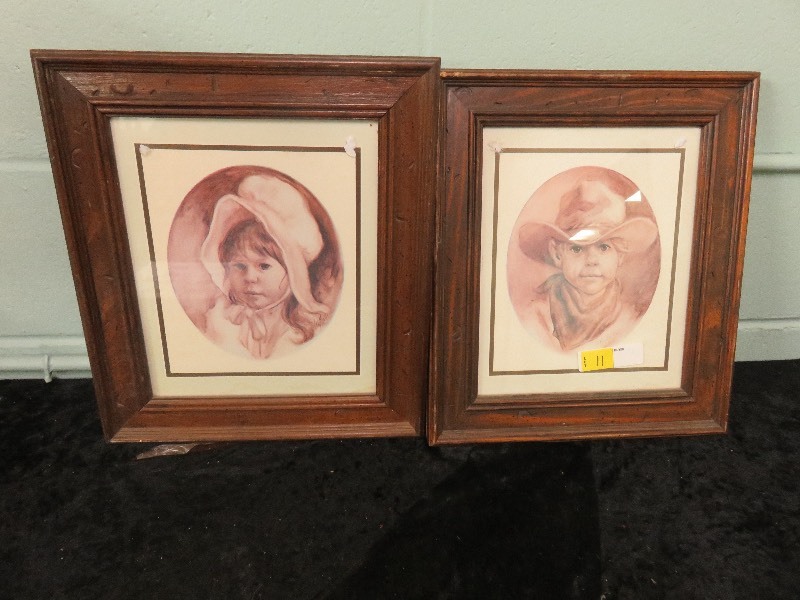 Lot of (2) vintage pictures