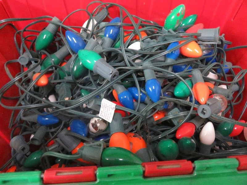 lot of vintage christmas lights