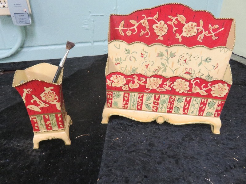 vintage mail organizer