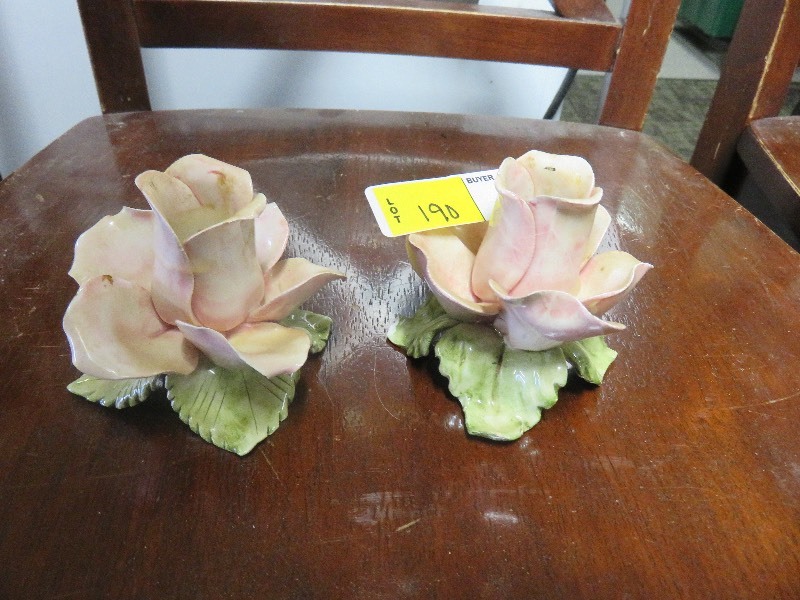 Rose candle holders