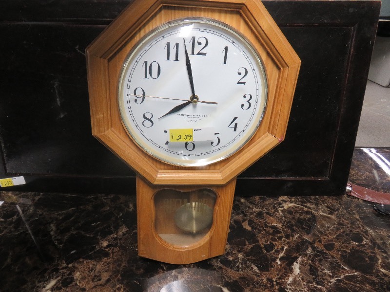 Heritage Mint hanging clock