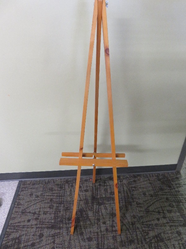 wooden easel