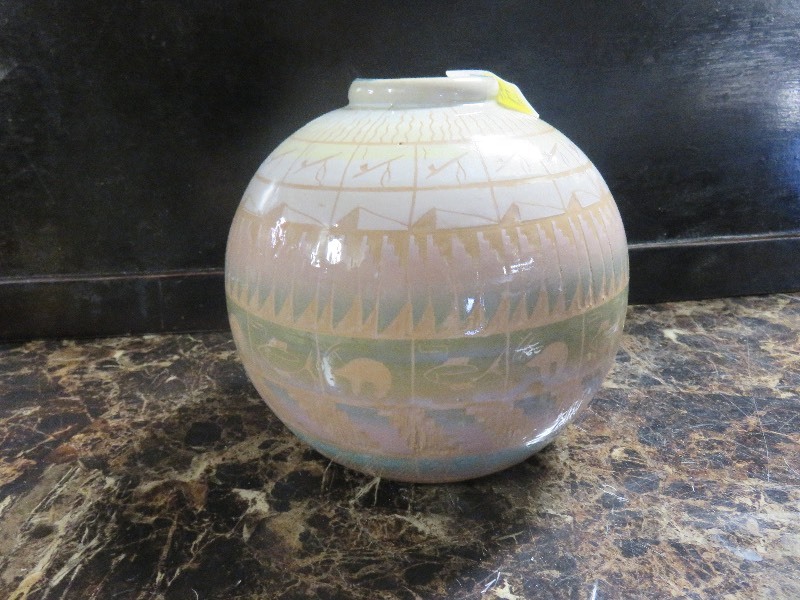 Vintage Native American Themed Pottery