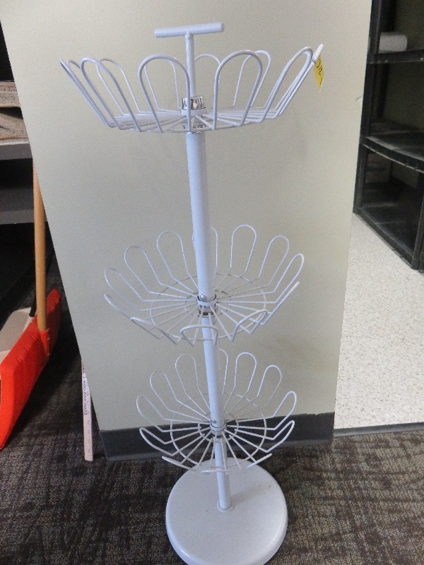 tall spinning shoe rack