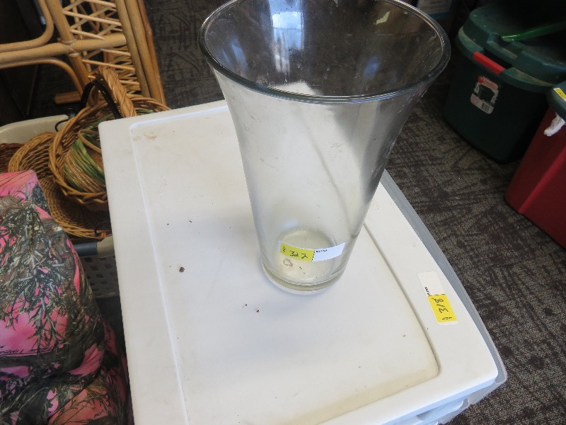 large glass vase