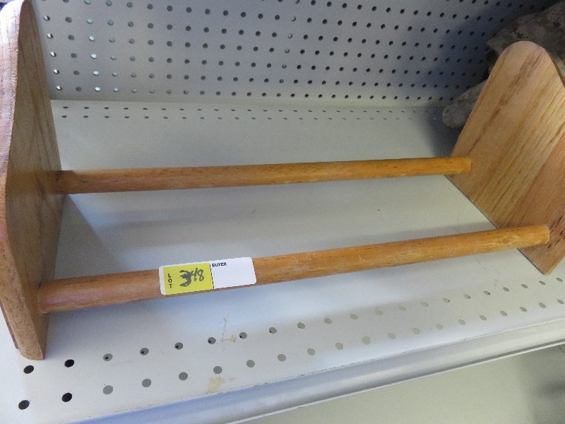 wood book rack