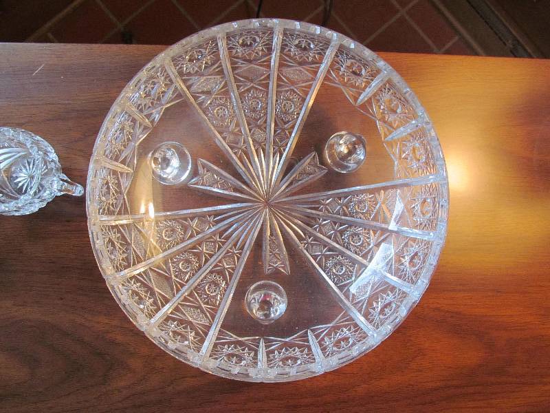 Cut Glass Salad Bowl