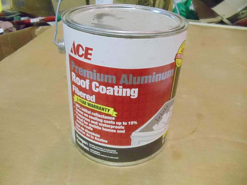 lot 3 image: NEW Qty 6 Gallon Cans ACE Premium Aluminum Roof Coating Fibered