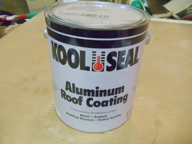 lot 4 image: NEW Qty 5 Gallon Cans Kool Seal Aluminum Roof Coating