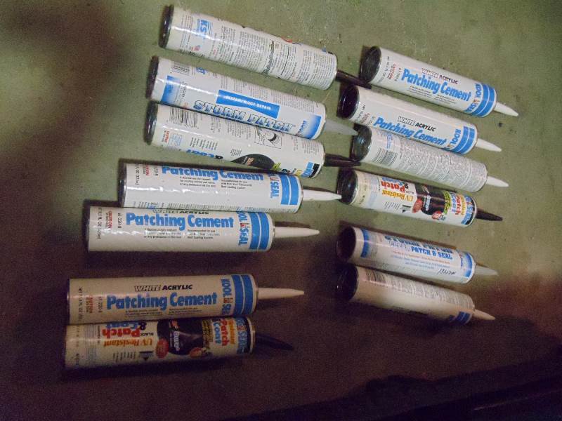 lot 7 image: NEW Qty 13 Caulk Tubes Kool Seal Patching Cements