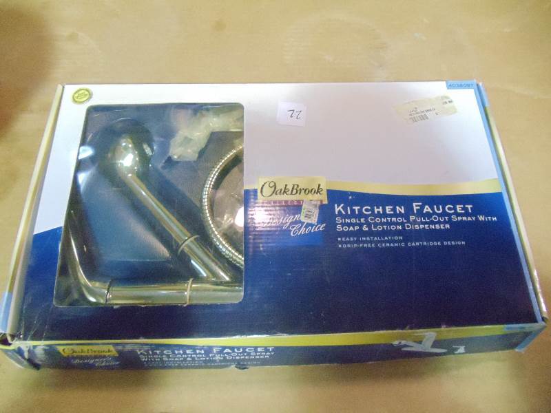 lot 22 image: NEW OakBrook Kitchen Faucet Chrome 4038097