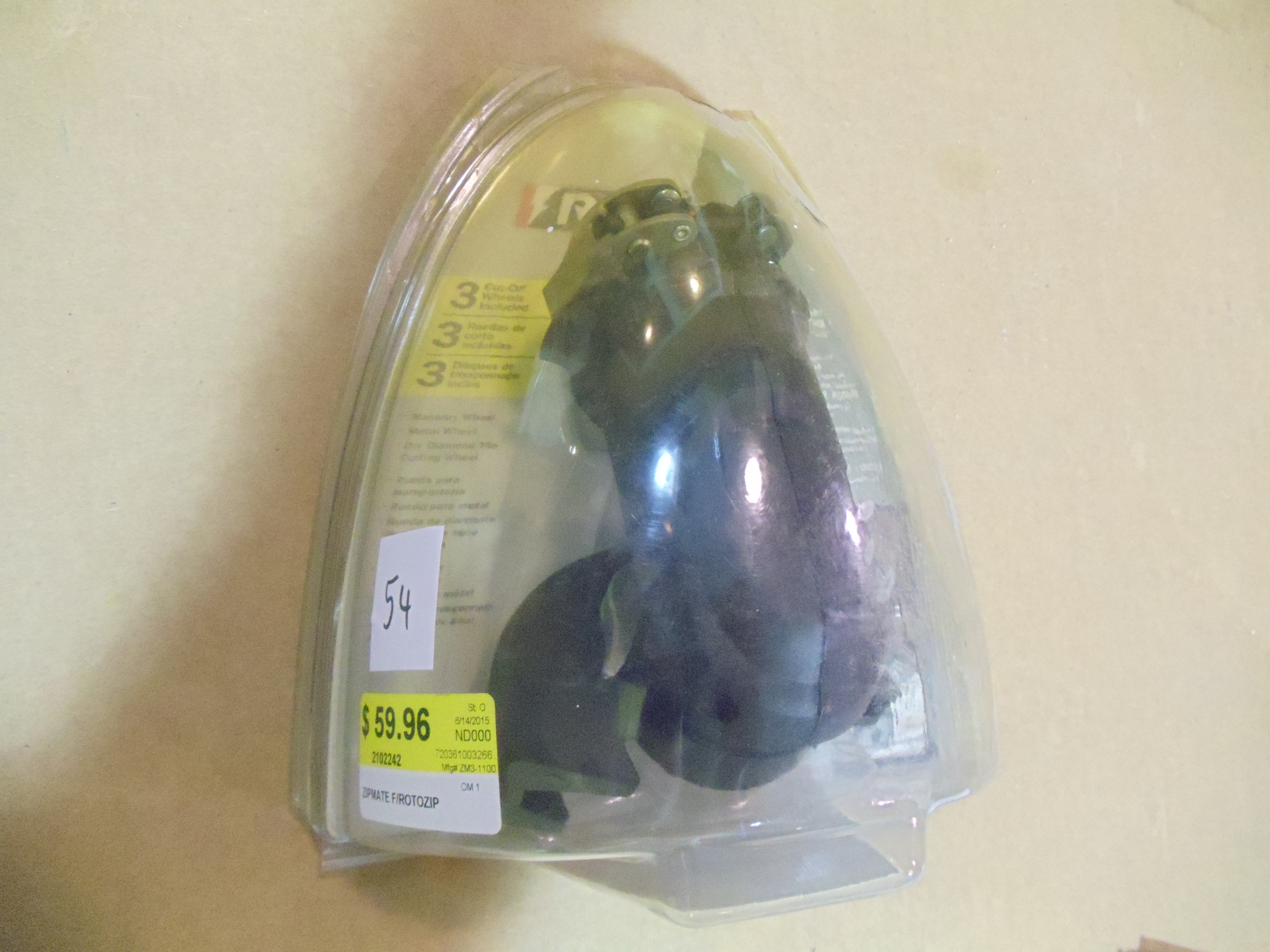 lot 54 image: NEW RotoZip ZM3 Cut Off Accessory F012MD22AG