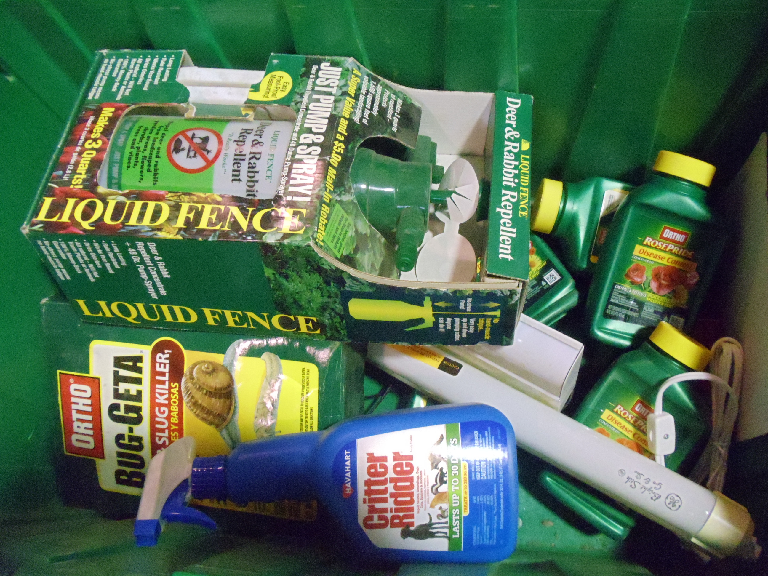 lot 65 image: NEW Misc Lot Garden Chemicals and Supplies