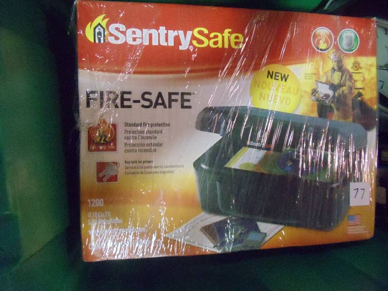 lot 77 image: NEW Sentry Safe Fire Safe 0.18 CU Ft model 1200