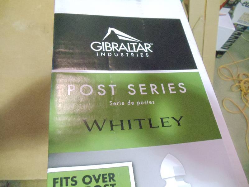lot 99 image: NEW Gibralter Whitely Mailbox Post White WP000W01