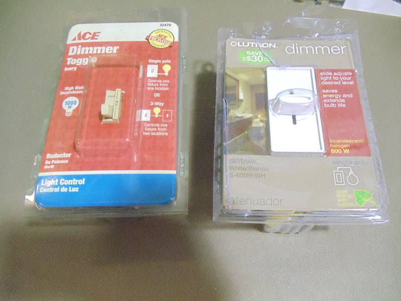 lot 132 image: NEW Qty 2 ACE Dimmer Toggle Switch 1000w 32470